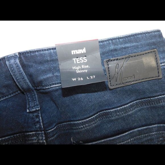 Mavi NWT High waist skinny rhinestone jeans Sz 26 - Picture 5 of 5